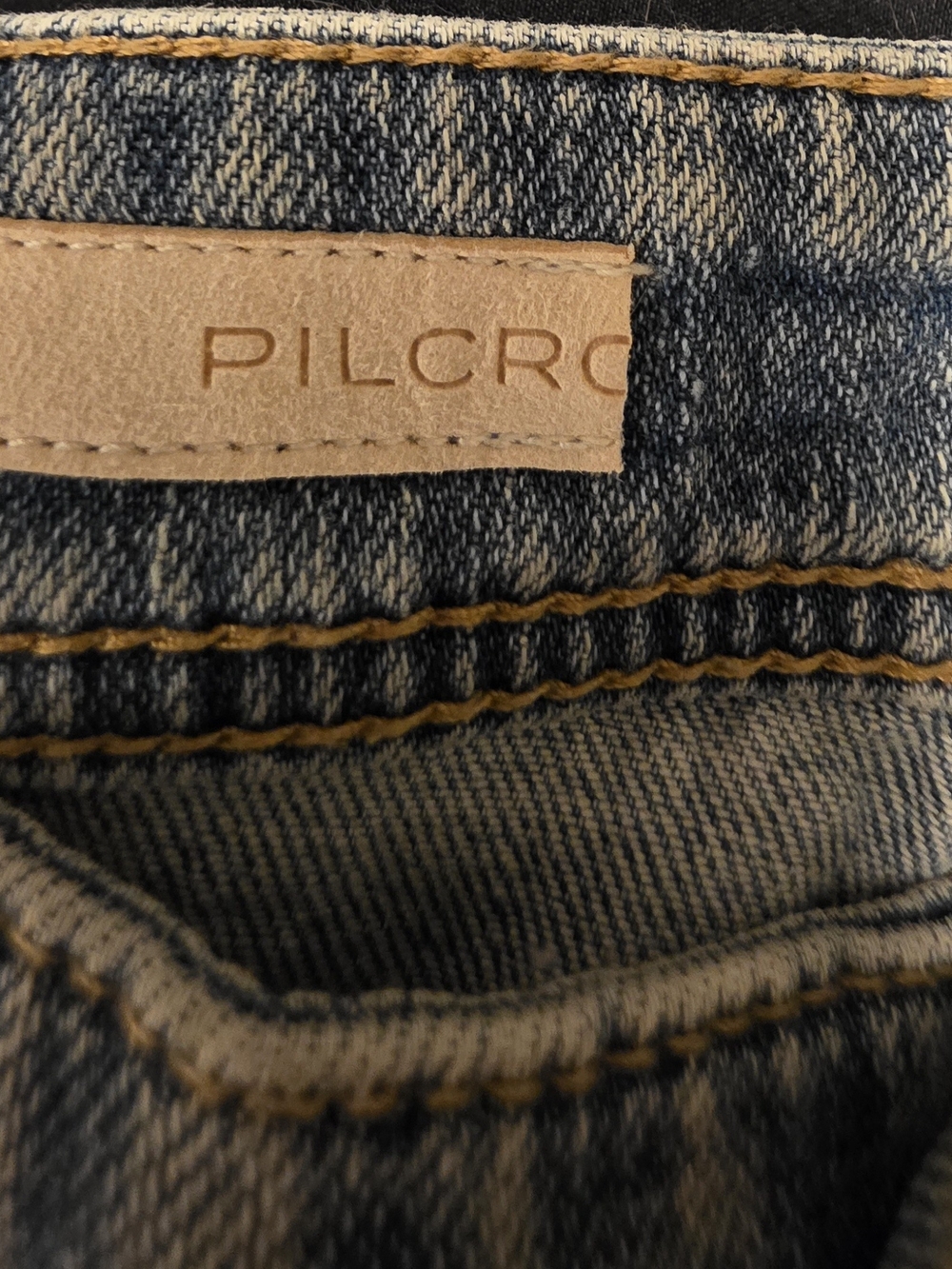 Pilcro Anthropologie Distressed Patchwork Boho Jeans - Picture 10 of 13